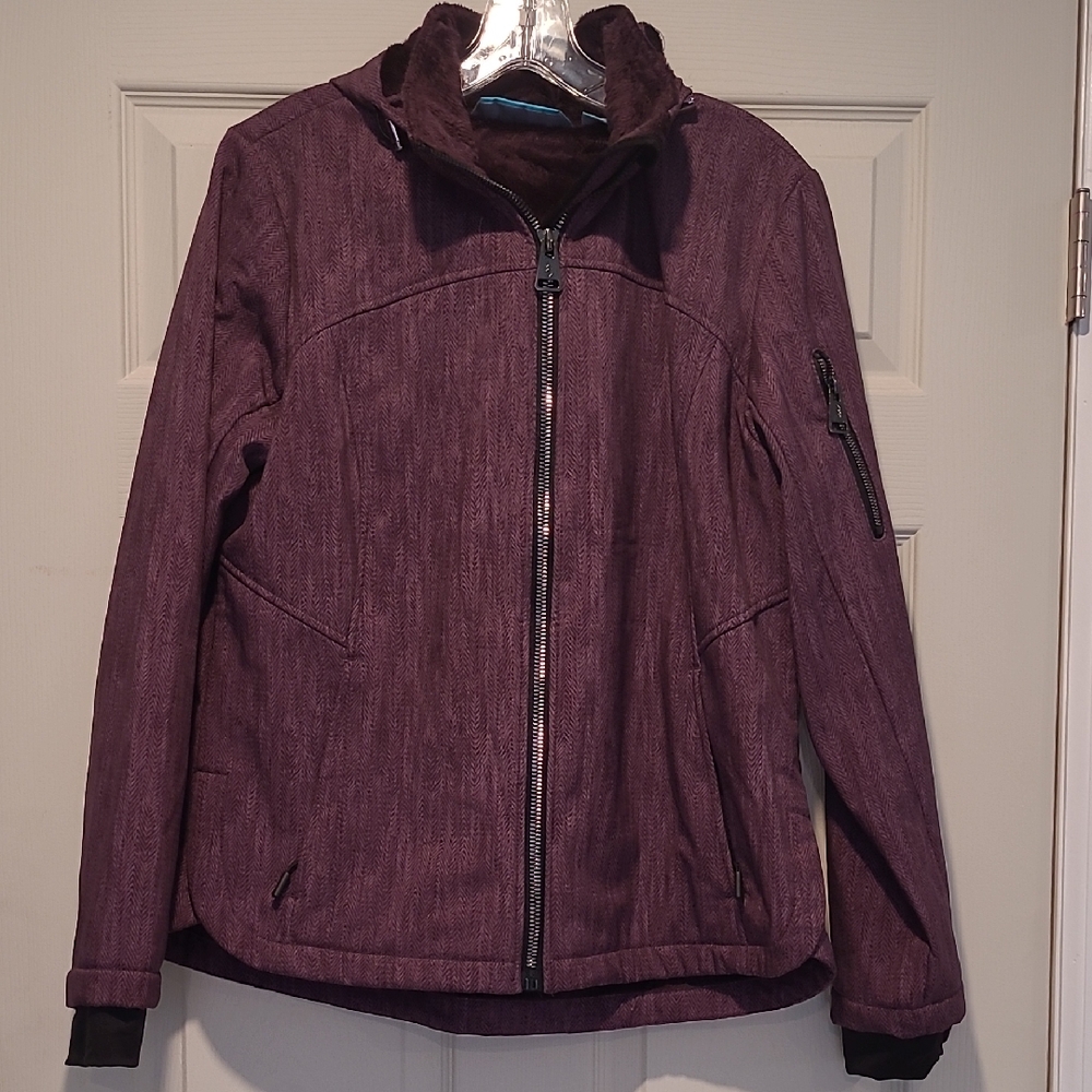 Free Country Plum Women’s Patterned Jacket (size L)